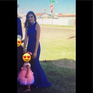 Royal blue mermaid gown
